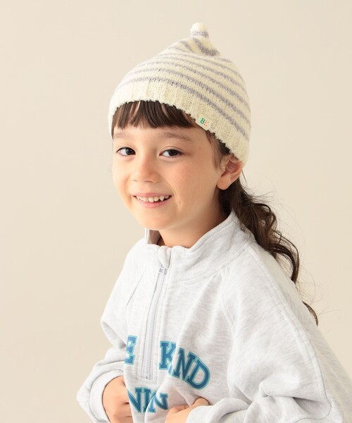 BEAMS mini（ビームスミニ）の「マシュマロ ビーニー 2025FW（ニットキャップ/ビーニー・キッズ・レッド系その他4/イエロー系その他3/グレー・S(50-52㎝)/M(52-54㎝)）」の12枚目の写真