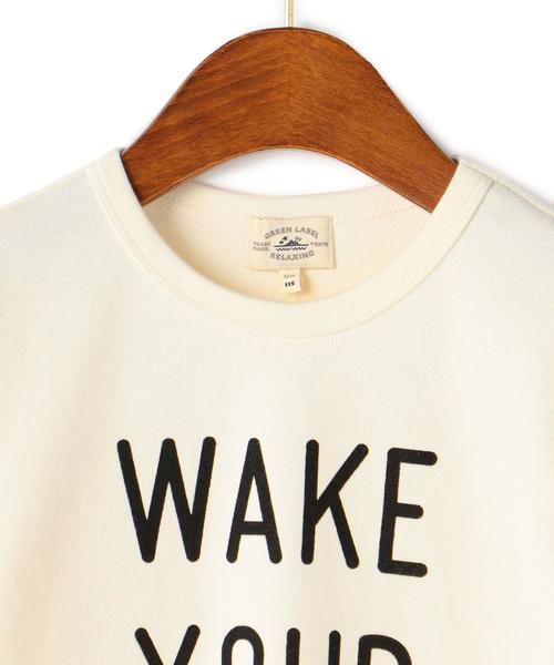 green label relaxing(グリーンレーベルリラクシング)の「【KIDS】メッセージ プルオーバー ロングスリーブ(Tシャツ/カットソー・キッズ・オフホワイト/レッド・105/135/125/115/95)」の10枚目の写真