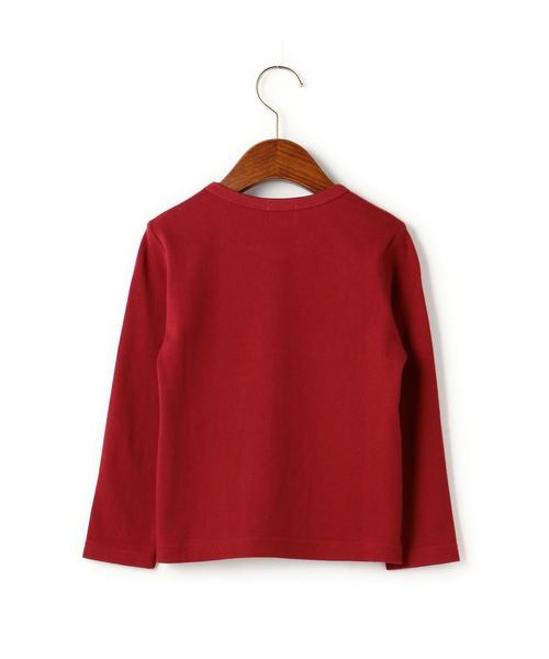 green label relaxing(グリーンレーベルリラクシング)の「【KIDS】メッセージ プルオーバー ロングスリーブ(Tシャツ/カットソー・キッズ・オフホワイト/レッド・105/135/125/115/95)」の7枚目の写真
