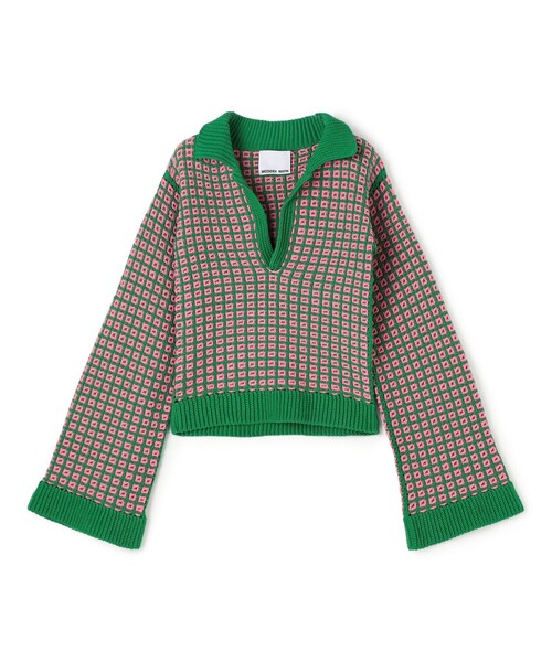 セール】MOZHDEH MATIN SQUARE POLO スキッパーニット（ニット