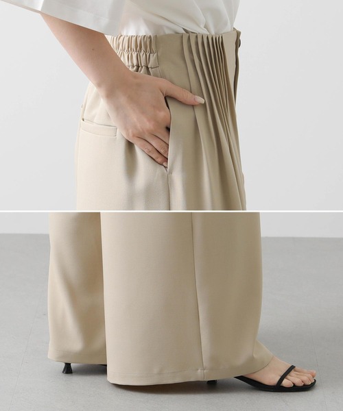 Gready Brilliant(グレディブリリアン)の「ピンタックワイドパンツ(その他パンツ・レディース・ブラック/ベージュ・38)」の19枚目の写真