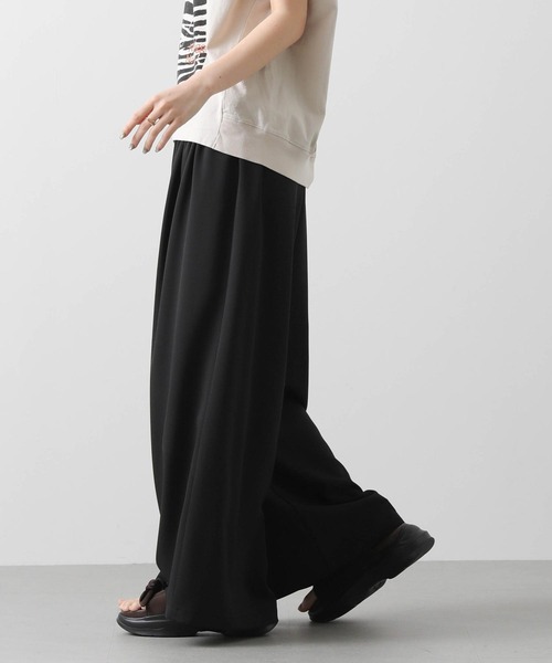 Gready Brilliant(グレディブリリアン)の「ピンタックワイドパンツ(その他パンツ・レディース・ブラック/ベージュ・38)」の7枚目の写真