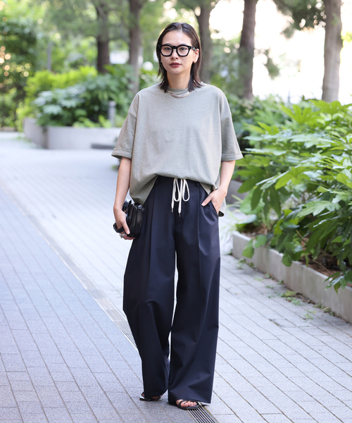 JOURNAL STANDARD（ジャーナルスタンダード）の「《追加2》汗ジミ防止天竺ビッグT（Tシャツ/カットソー・レディース・ブラック系その他/ベージュ/チャコールグレー/ホワイト・FREE）」の21枚目の写真