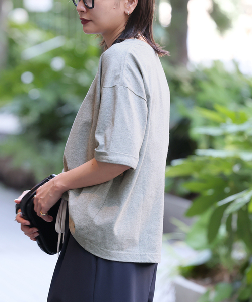 JOURNAL STANDARD（ジャーナルスタンダード）の「《追加2》汗ジミ防止天竺ビッグT（Tシャツ/カットソー・レディース・ブラック系その他/ベージュ/チャコールグレー/ホワイト・FREE）」の6枚目の写真