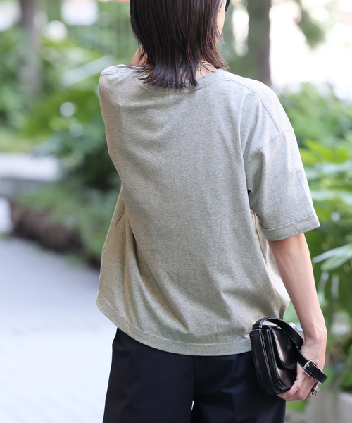 JOURNAL STANDARD（ジャーナルスタンダード）の「《追加2》汗ジミ防止天竺ビッグT（Tシャツ/カットソー・レディース・ブラック系その他/ベージュ/チャコールグレー/ホワイト・FREE）」の7枚目の写真