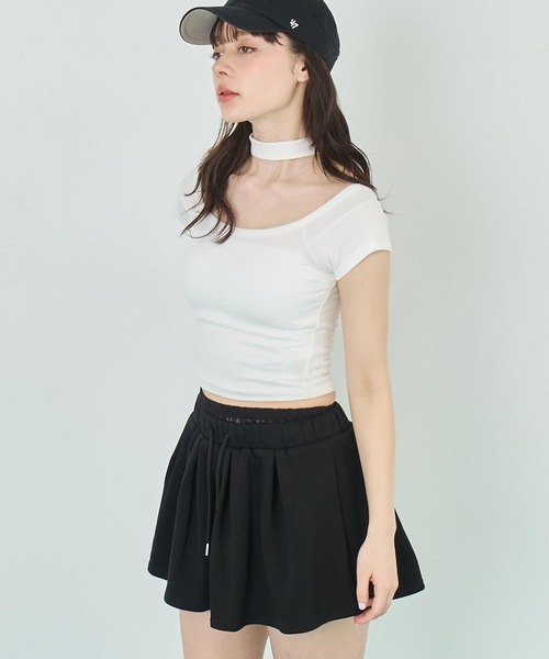 anewトップス白と黒♡2枚まとめました セール】チョーカー風トップス（Tシャツ/カットソー）｜ANAP