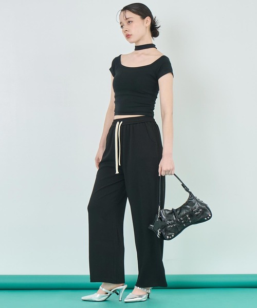トップス P ANA ANAP tシャツ サイド開きデザイントップス レディース