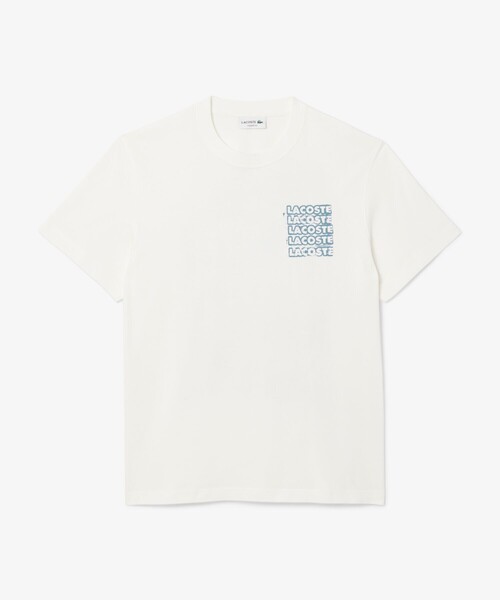 LACOSTE(ラコステ)の「ステンシルバックプリントTシャツ(Tシャツ/カットソー・メンズ・オフホワイト/ダークブルー・2/4/3/5)」の5枚目の写真