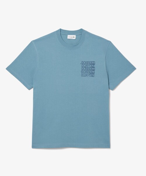 LACOSTE(ラコステ)の「ステンシルバックプリントTシャツ(Tシャツ/カットソー・メンズ・オフホワイト/ダークブルー・2/4/3/5)」の12枚目の写真