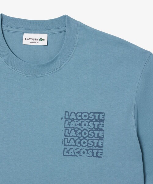 LACOSTE(ラコステ)の「ステンシルバックプリントTシャツ(Tシャツ/カットソー・メンズ・オフホワイト/ダークブルー・2/4/3/5)」の14枚目の写真