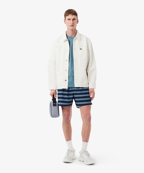LACOSTE(ラコステ)の「ステンシルバックプリントTシャツ(Tシャツ/カットソー・メンズ・オフホワイト/ダークブルー・2/4/3/5)」の16枚目の写真