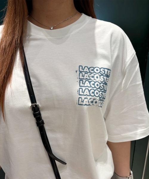 LACOSTE(ラコステ)の「ステンシルバックプリントTシャツ(Tシャツ/カットソー・メンズ・オフホワイト/ダークブルー・2/4/3/5)」の18枚目の写真