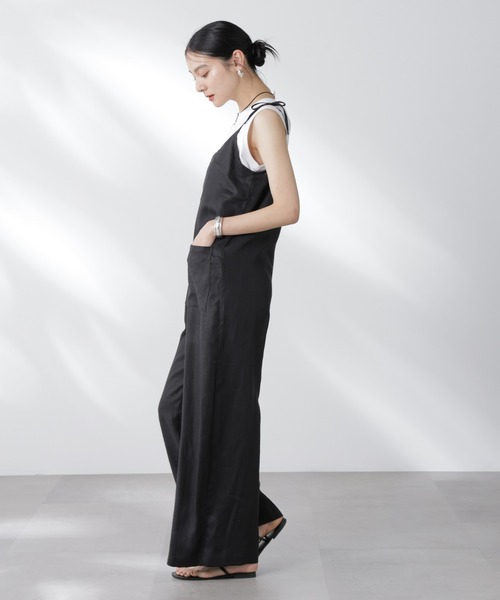 RITA ROW(リタロウ)の「RITA ROW/BEAM JUMPSUIT(つなぎ/オールインワン・レディース・ブラック・S)」の2枚目の写真