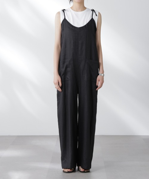 RITA ROW(リタロウ)の「RITA ROW/BEAM JUMPSUIT(つなぎ/オールインワン・レディース・ブラック・S)」の6枚目の写真