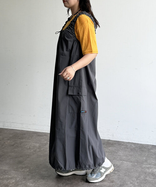 CPCM 【フェス2点セット】ストレッチナイロンパッカブルワンピース CPCM｜【フェス2点セット】ストレッチナイロンパッカブル