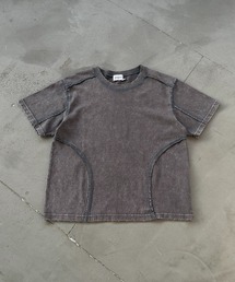Overdyed Stitch Design T-shirt / オーバーダイステッチデザインTシャツ