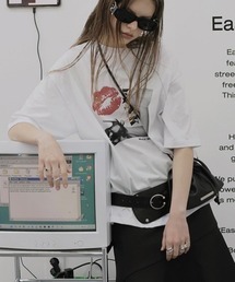 HOLY NUMBER 7（ホーリーナンバーセブン）の「【HOLY NUMBER 7】OVERSIZED HIP HOP DANCE STUDIO PUNK GRAPHICS SHORT SLEEVE T-SHIRT / 【ホーリーナンバーセブン】オーバーサイズプリント半袖Tシャツ（Tシャツ/カットソー）」