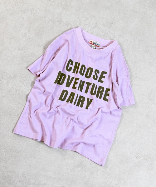 LSP WOW（エルエスピーワオ）の「【LSP WOW!】プリント半袖Tee（Tシャツ/カットソー・キッズ・ラベンダー/イエロー/ベージュ/ネイビー/ピンク/ブルー/アイボリー/ブラック/ライトブルー・80/90/100/110/120/130）」の7枚目の写真