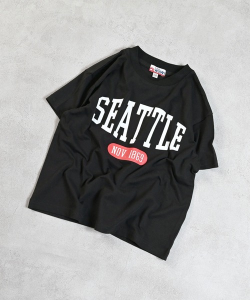 LSP WOW（エルエスピーワオ）の「【LSP WOW!】プリント半袖Tee（Tシャツ/カットソー・キッズ・ラベンダー/イエロー/ベージュ/ネイビー/ピンク/ブルー/アイボリー/ブラック/ライトブルー・80/90/100/110/120/130）」の2枚目の写真