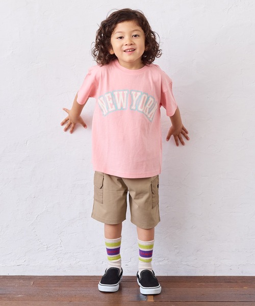 LSP WOW（エルエスピーワオ）の「【LSP WOW!】プリント半袖Tee（Tシャツ/カットソー・キッズ・ラベンダー/イエロー/ベージュ/ネイビー/ピンク/ブルー/アイボリー/ブラック/ライトブルー・80/90/100/110/120/130）」の11枚目の写真