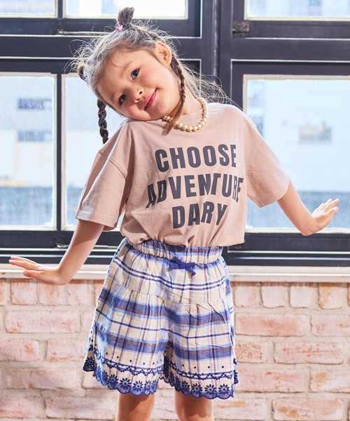 LSP WOW（エルエスピーワオ）の「【LSP WOW!】プリント半袖Tee（Tシャツ/カットソー・キッズ・ラベンダー/イエロー/ベージュ/ネイビー/ピンク/ブルー/アイボリー/ブラック/ライトブルー・80/90/100/110/120/130）」の13枚目の写真