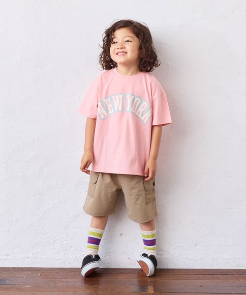 LSP WOW（エルエスピーワオ）の「【LSP WOW!】プリント半袖Tee（Tシャツ/カットソー・キッズ・ラベンダー/イエロー/ベージュ/ネイビー/ピンク/ブルー/アイボリー/ブラック/ライトブルー・80/90/100/110/120/130）」の10枚目の写真