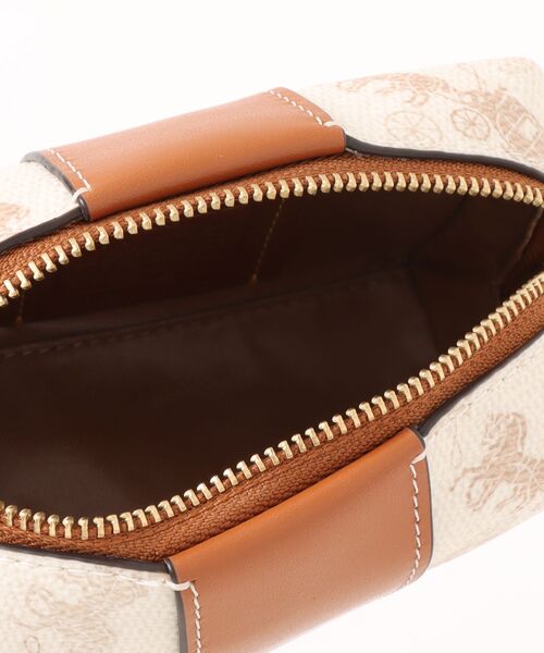 現行品✨【COACH】コーチ エッセンシャル スモール ホースアンドキャリッジ エッセンシャル ミニ コスメティック ポーチ・ホース アンド