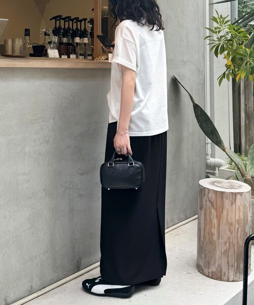 fredy emue（フレディエミュ）の「ミニマルリラックスイージースカート（スカート・レディース・ブラック/アイボリー/ブラウン・38/36）」の9枚目の写真