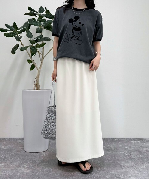 fredy emue（フレディエミュ）の「ミニマルリラックスイージースカート（スカート・レディース・ブラック/アイボリー/ブラウン・38/36）」の14枚目の写真