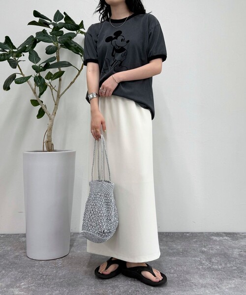 fredy emue（フレディエミュ）の「ミニマルリラックスイージースカート（スカート・レディース・ブラック/アイボリー/ブラウン・38/36）」の15枚目の写真