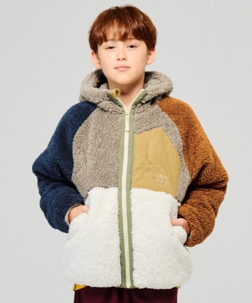 ジャケット・アウター kuri 楽天市場】KRIFF MAYER クリフメイヤー 暖かい ボア ジャケット