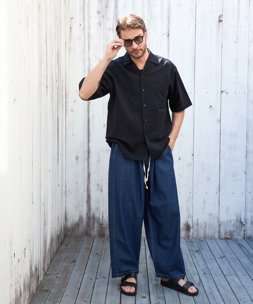 paradigm(パラダイム)の「【paradigm】ライトオンスデニムイージーパンツ(デニムパンツ・メンズ・スカイブルー/ブルー・SMALL/MEDIUM/LARGE)」の3枚目の写真