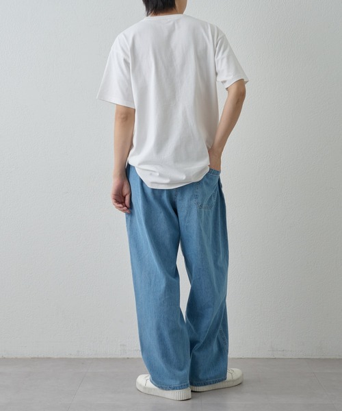 paradigm(パラダイム)の「【paradigm】ライトオンスデニムイージーパンツ(デニムパンツ・メンズ・スカイブルー/ブルー・SMALL/MEDIUM/LARGE)」の17枚目の写真