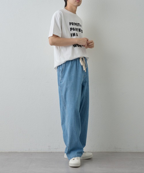 paradigm(パラダイム)の「【paradigm】ライトオンスデニムイージーパンツ(デニムパンツ・メンズ・スカイブルー/ブルー・SMALL/MEDIUM/LARGE)」の18枚目の写真