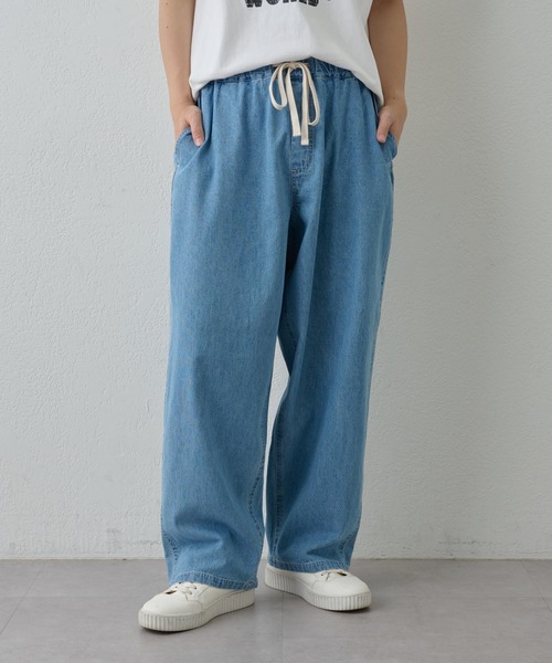 paradigm(パラダイム)の「【paradigm】ライトオンスデニムイージーパンツ(デニムパンツ・メンズ・スカイブルー/ブルー・SMALL/MEDIUM/LARGE)」の7枚目の写真