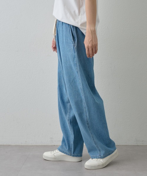 paradigm(パラダイム)の「【paradigm】ライトオンスデニムイージーパンツ(デニムパンツ・メンズ・スカイブルー/ブルー・SMALL/MEDIUM/LARGE)」の8枚目の写真