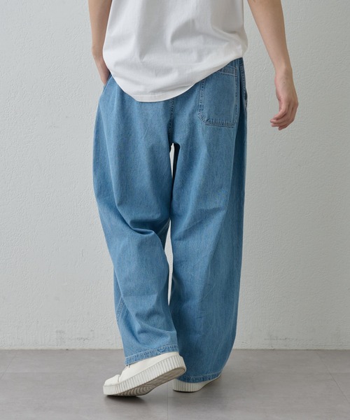 paradigm(パラダイム)の「【paradigm】ライトオンスデニムイージーパンツ(デニムパンツ・メンズ・スカイブルー/ブルー・SMALL/MEDIUM/LARGE)」の9枚目の写真