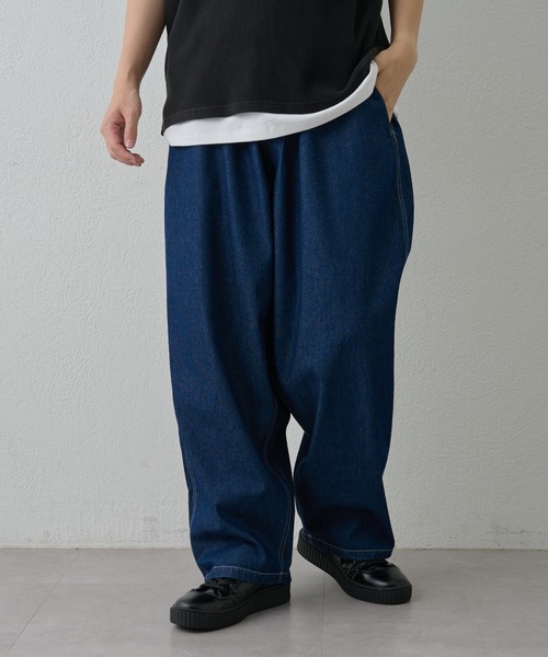 paradigm(パラダイム)の「【paradigm】ライトオンスデニムイージーパンツ(デニムパンツ・メンズ・スカイブルー/ブルー・SMALL/MEDIUM/LARGE)」の11枚目の写真