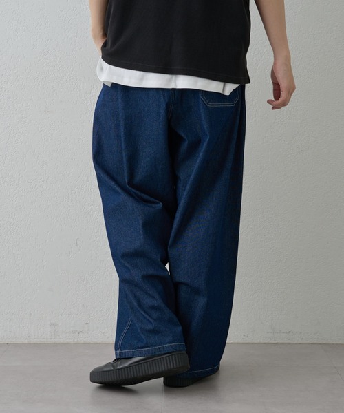 paradigm(パラダイム)の「【paradigm】ライトオンスデニムイージーパンツ(デニムパンツ・メンズ・スカイブルー/ブルー・SMALL/MEDIUM/LARGE)」の13枚目の写真
