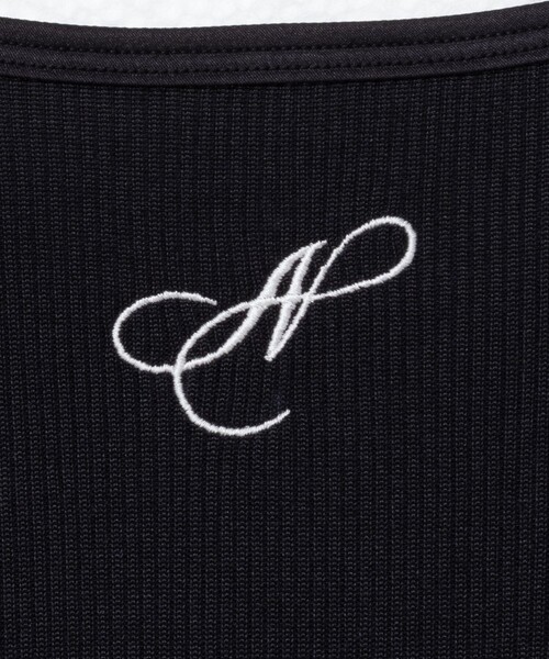 NOLLEY’S(ノーリーズ)の「テレコ配色タンクトップ(タンクトップ・レディース・ホワイト/オリーブ/ブラック・38)」の5枚目の写真