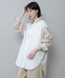 Munich | ブロード×ストライプ×シアーストライプシャツ(シャツ/ブラウス)