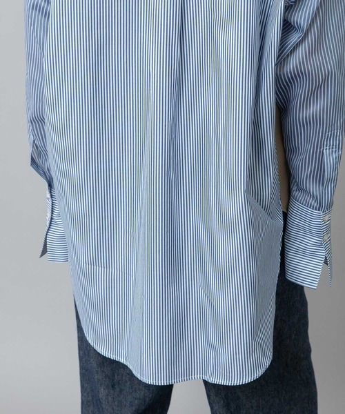 Munich(ミューニック)の「ブロード×ストライプ×シアーストライプシャツ(シャツ/ブラウス・レディース・ライトベージュ/キャメル/ホワイト・FREE)」の15枚目の写真