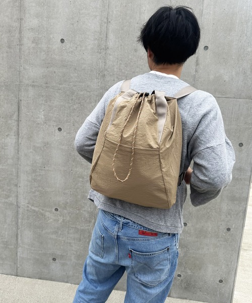 h*a様 CARAMEL♡napsack ナップサック リュック CHILD BACKPACK S23NP NAVY POSY