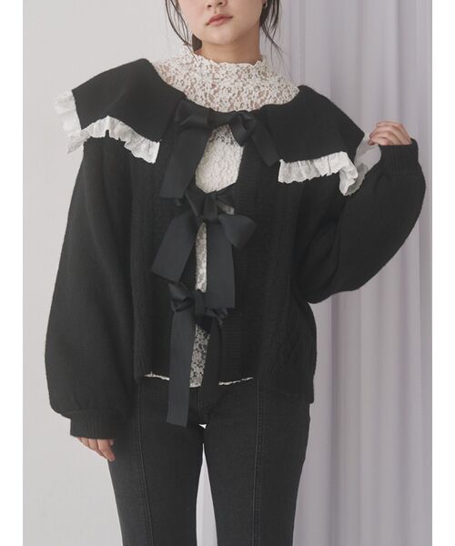 セーラーリボンカーデイガン(カーディガン/ボレロ)|merry jenny セーラーリボンカーデイガン(カーディガン/ボレロ)|merry jenny