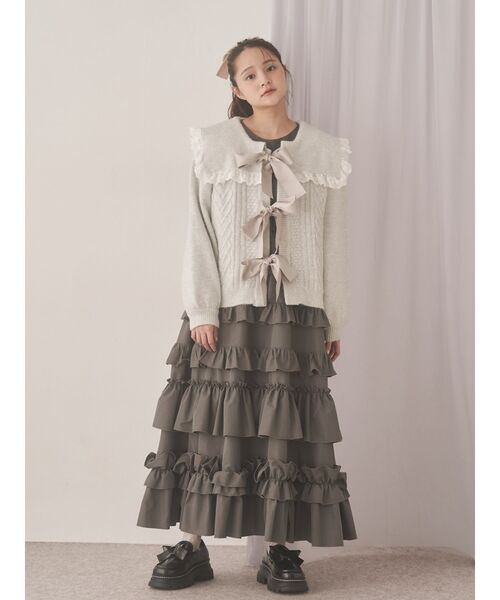 セーラーリボンカーデイガン（カーディガン/ボレロ）｜merry jenny