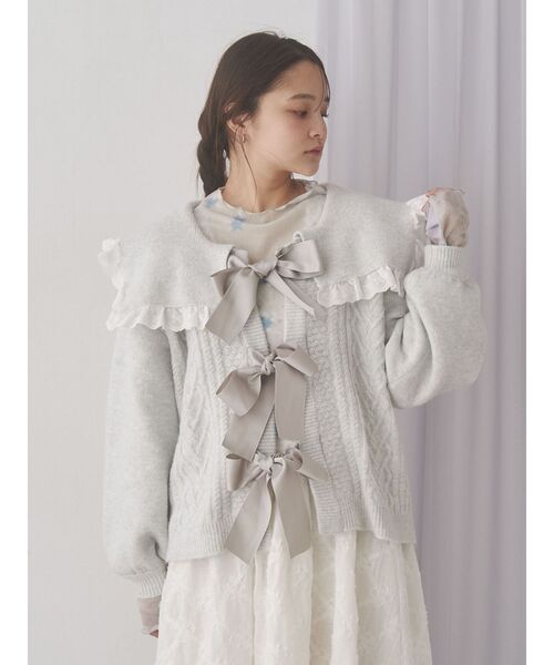 merry jenny セーラーリボンカーディガン セーラーリボンカーデイガン（カーディガン/ボレロ）｜merry jenny