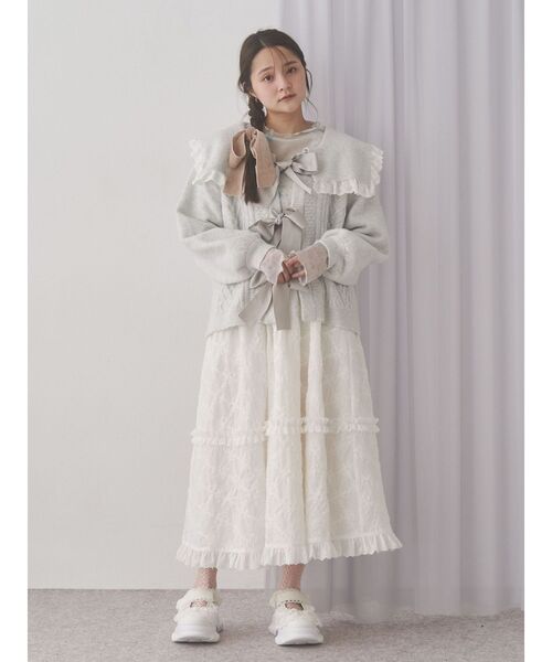 セーラーリボンカーデイガン（カーディガン/ボレロ）｜merry jenny