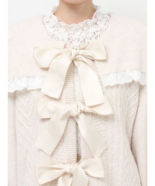 merry jenny（メリージェニー）の「セーラーリボンカーデイガン（カーディガン/ボレロ・レディース・アイボリー/ブラック/ライトグレー・FREE）」の18枚目の写真