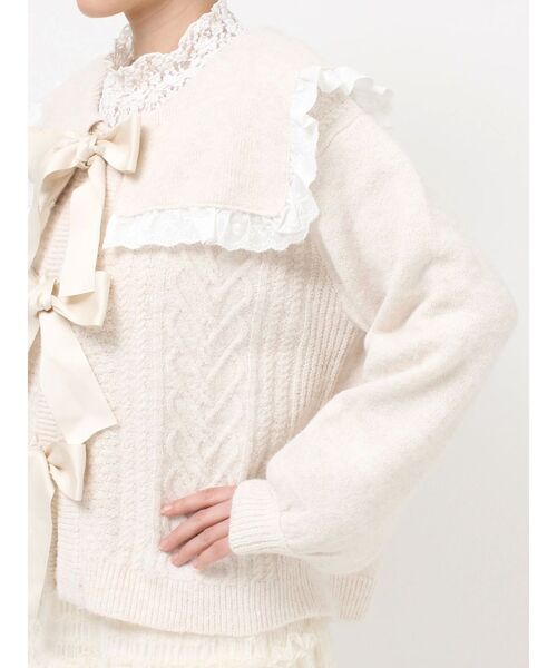merry jenny セーラーリボンカーディガン