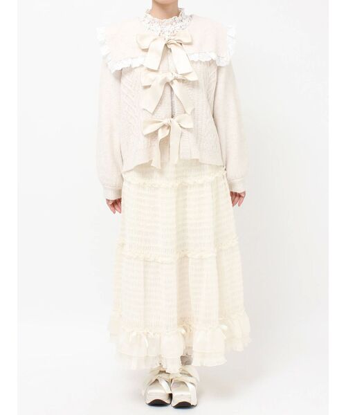 セーラーリボンカーデイガン（カーディガン/ボレロ）｜merry jenny